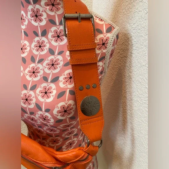 FREE PEOPLE NEW Orange Leather Women's Bag - Picture 5 of 5
